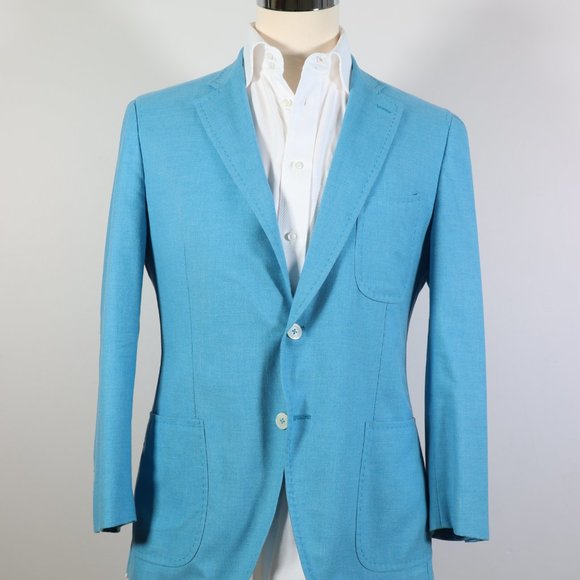 Isaia Sport Jacket 42R (40R)/52 Cotton/Wool. Extra Slim Fit. Made in Italy. - Picture 2 of 10